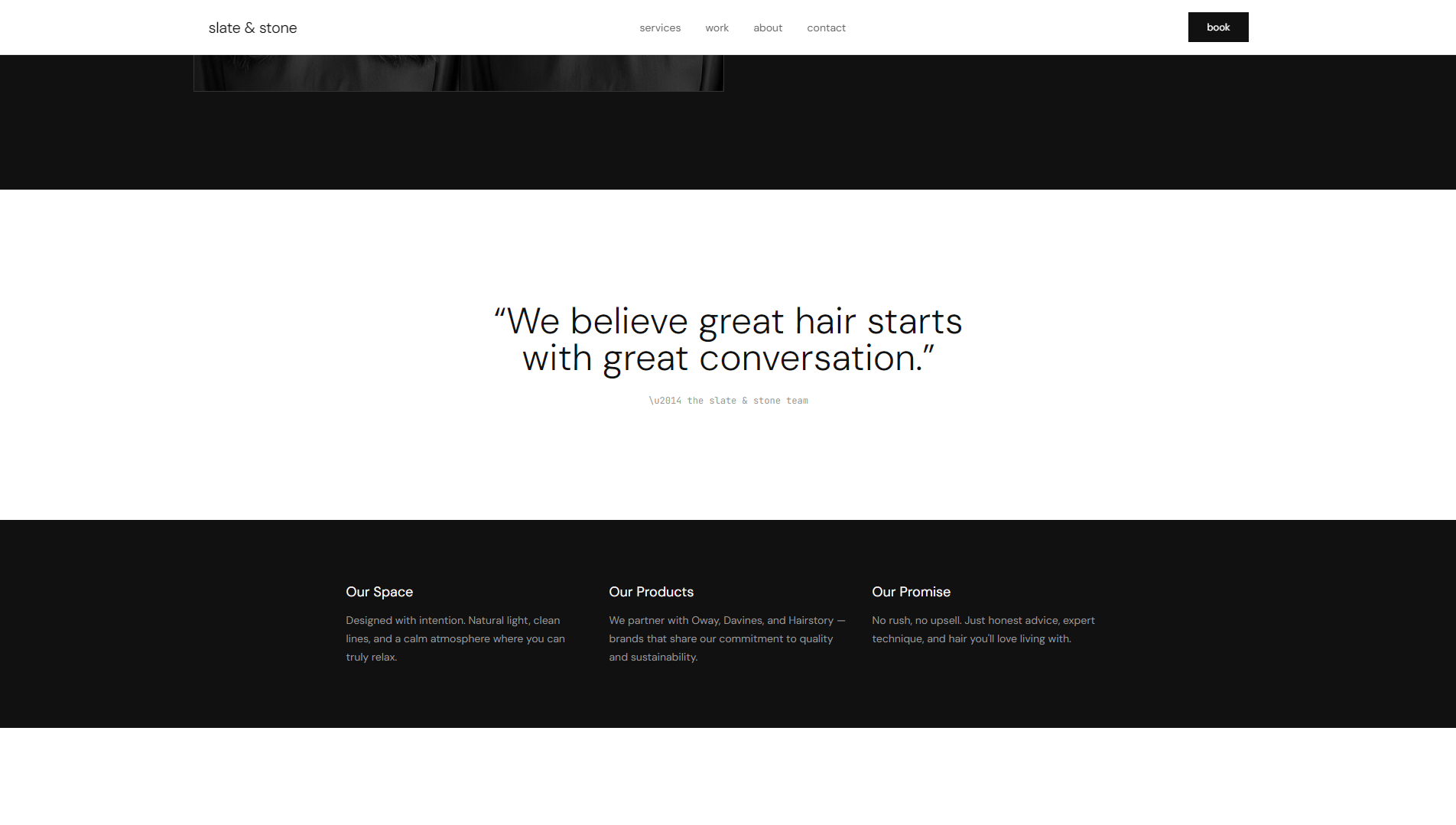 Slate and Stone products or space screenshot